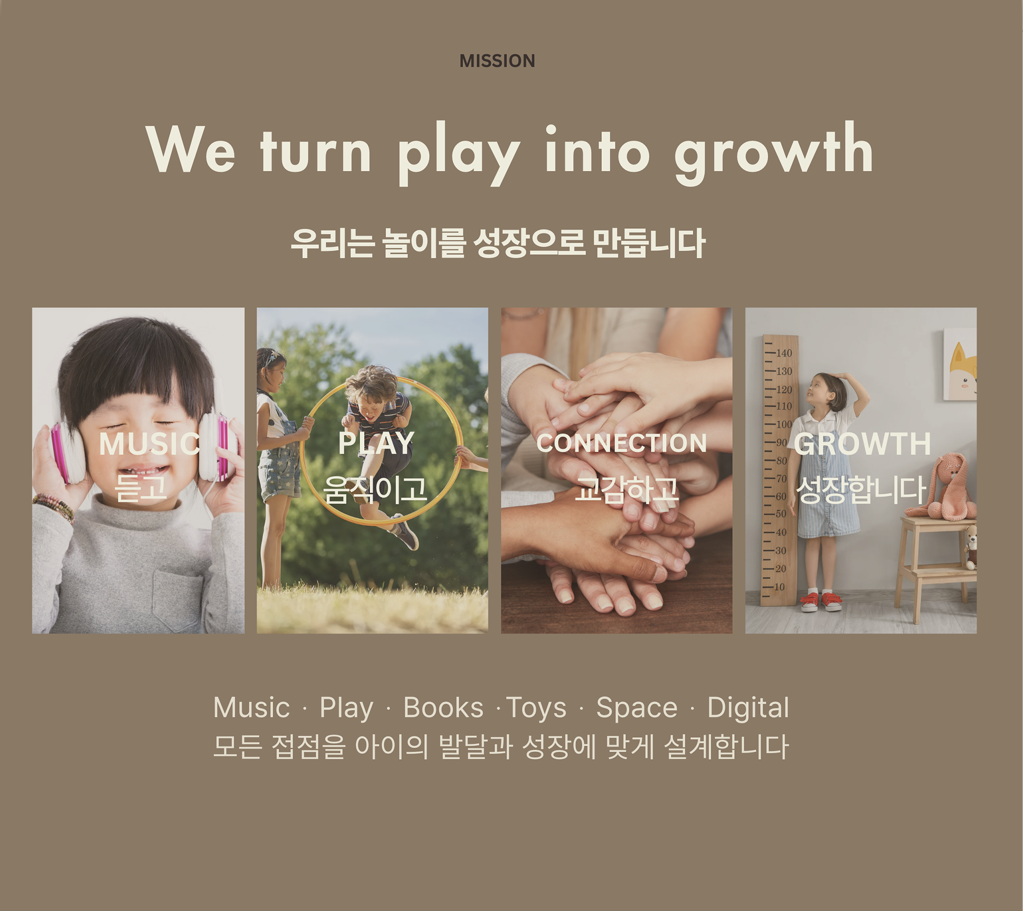 Mission — We turn play into growth